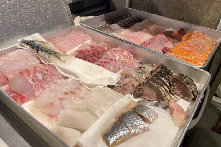 해물 덮밥에 얹는 필레