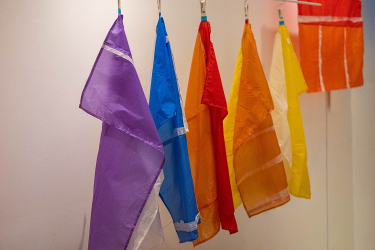 패러글라이더 원단을 재사용하여 만든 보자기